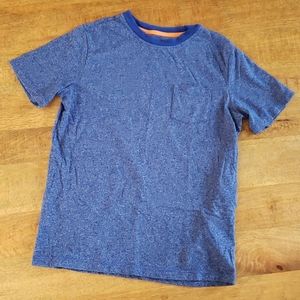 Boys Lands End blue t-shirt Medium 10/12 EUC